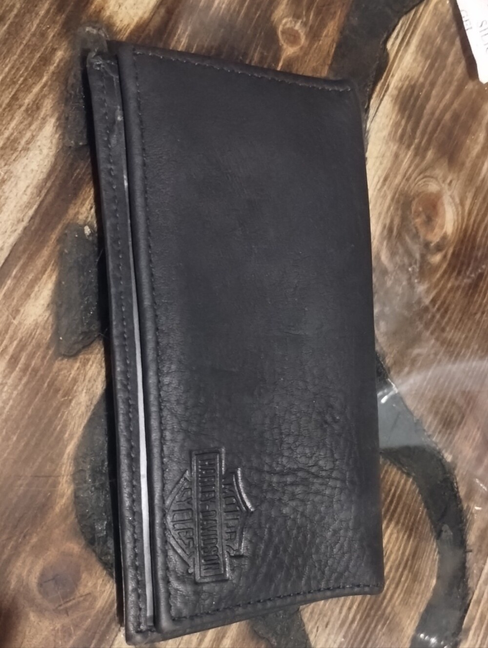 Harley-Davidson Black Leather Bi-Fold Wallet